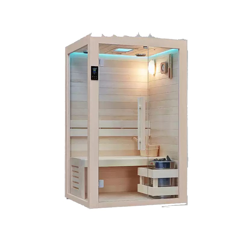 Kahden hengen märkä ja kuiva sauna